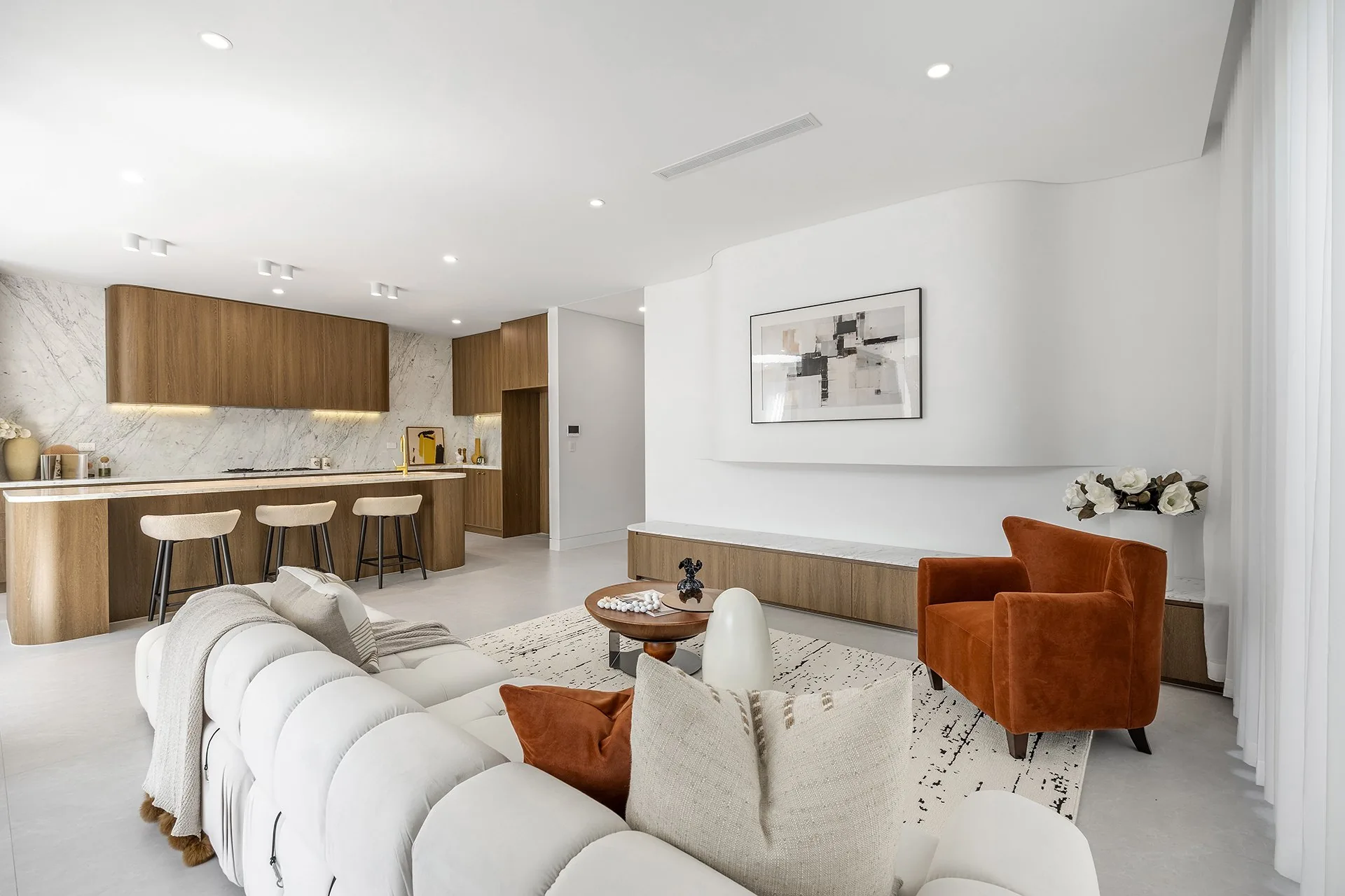 Luxury Sydney property aerial view